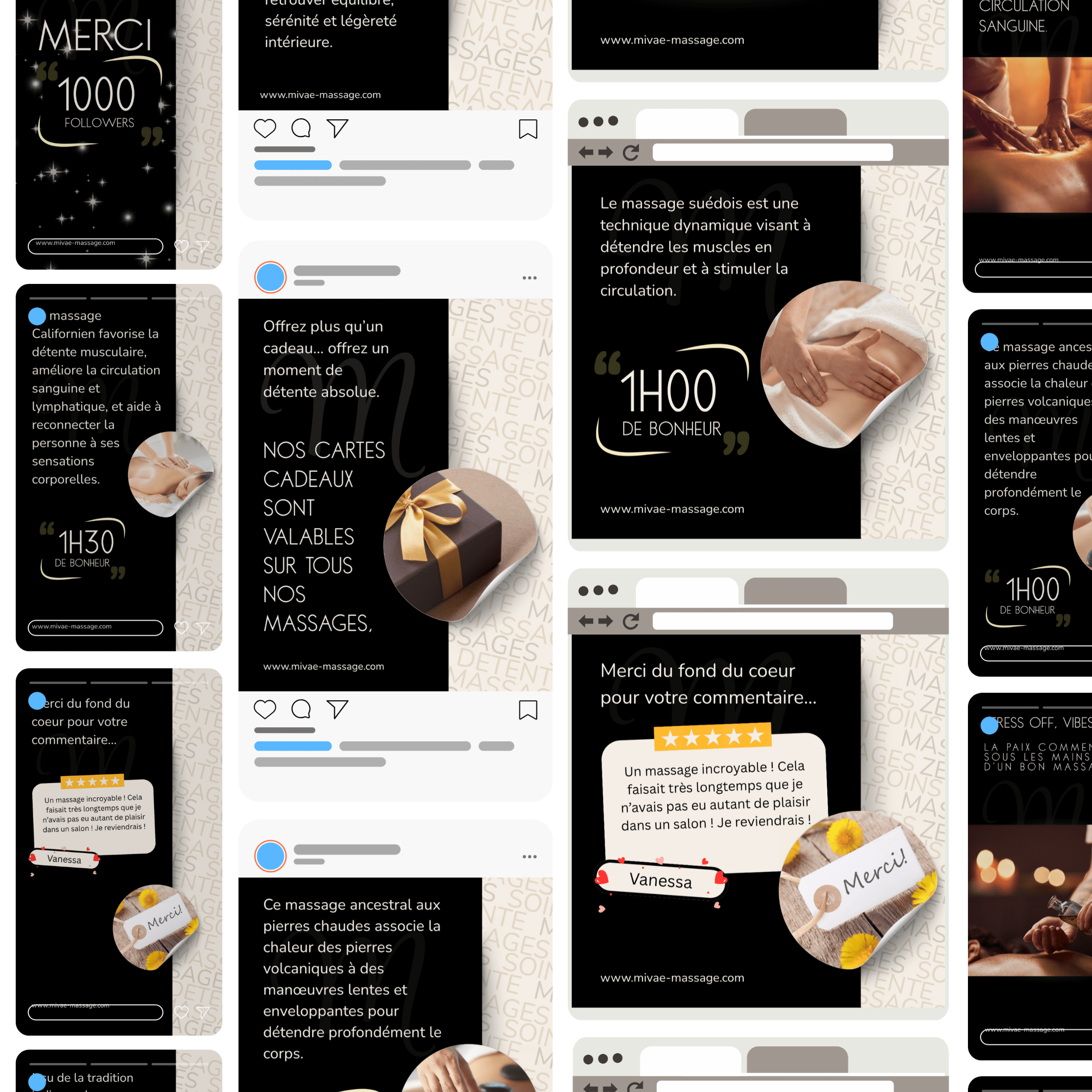 CANVA Mivaé Massage PACK Publications