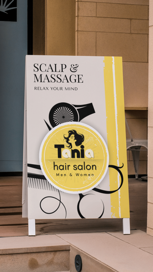 CANVA Tania Hair Salon 4 modèles CANVA