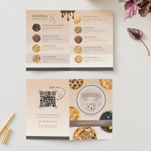 CANVA Emma Cookies 4 modèles CANVA