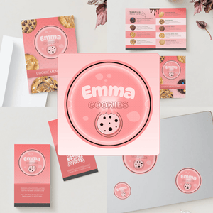 CANVA Emma Cookies CLASSIC / Pink 4 modèles CANVA