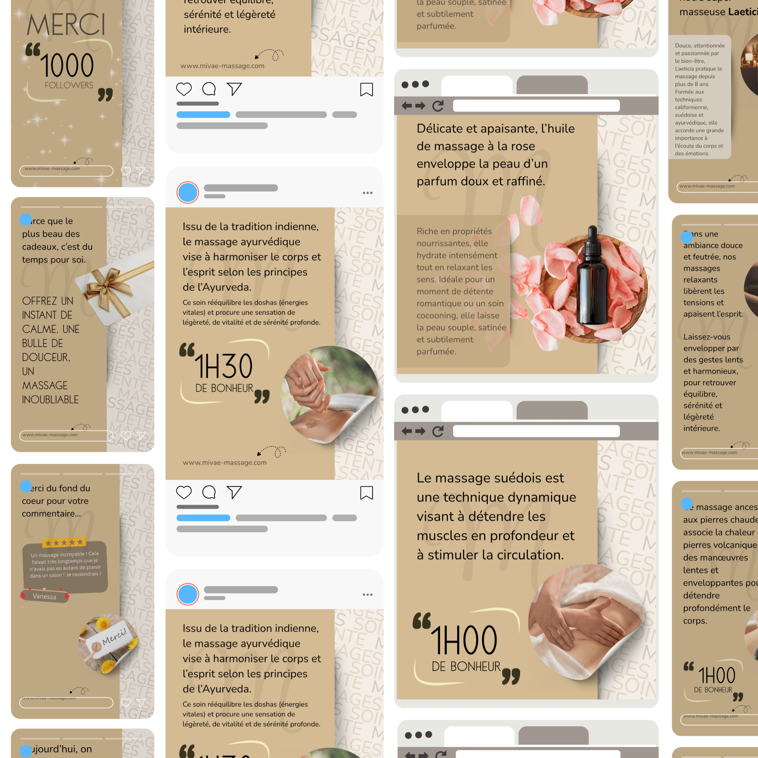 CANVA Mivaé Massage PACK Publications