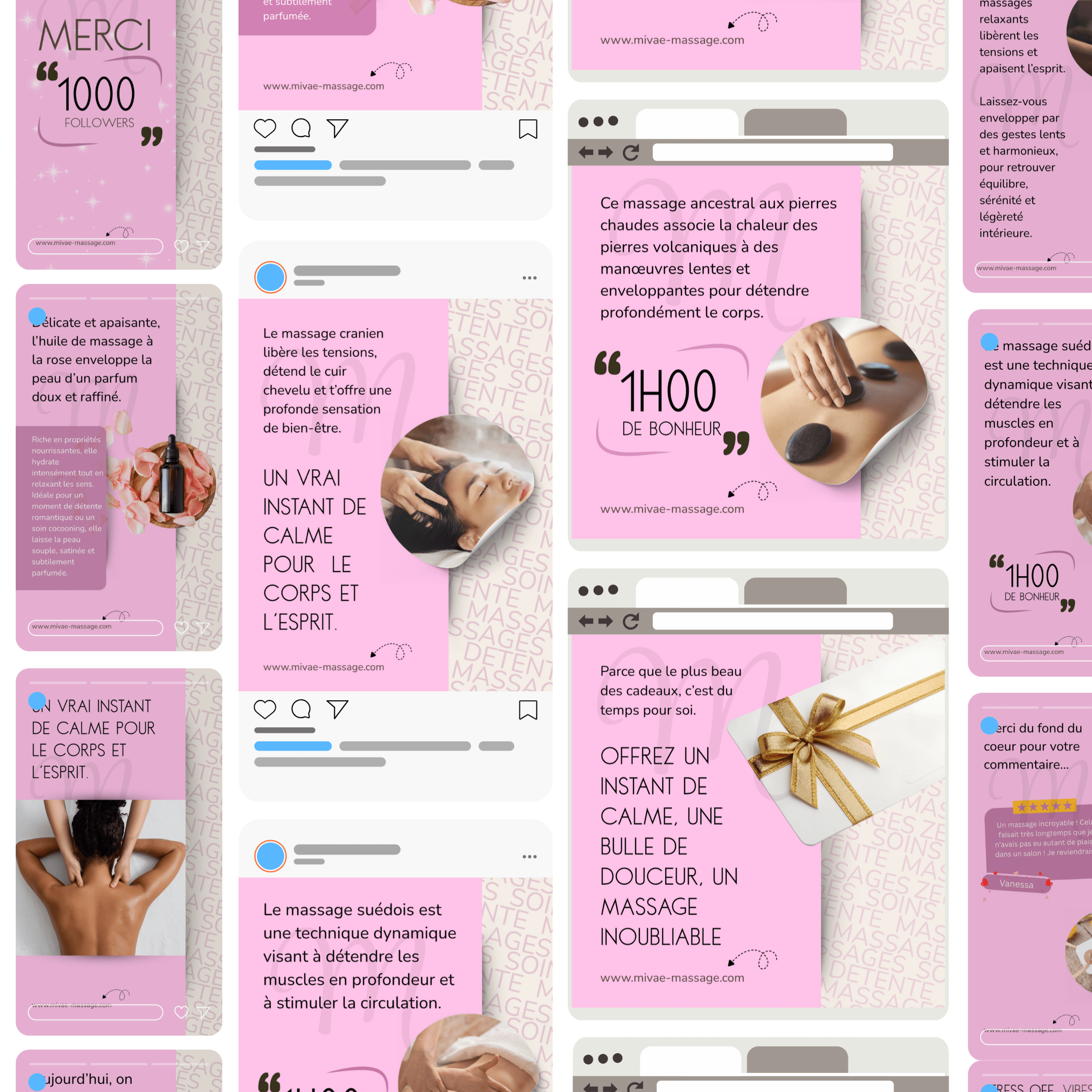 CANVA Mivaé Massage PACK Publications