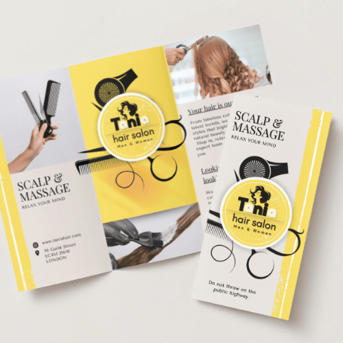 CANVA Tania Hair Salon 4 modèles CANVA