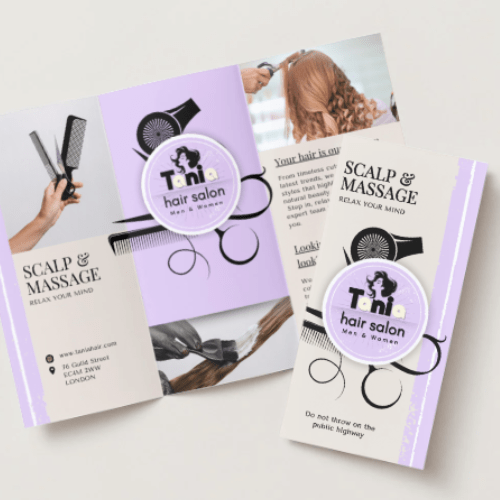 CANVA Tania Hair Salon 4 modèles CANVA