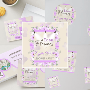 CANVA Eden Flowers Licence classique - 9.90€ / Violet 5 fichiers CANVA