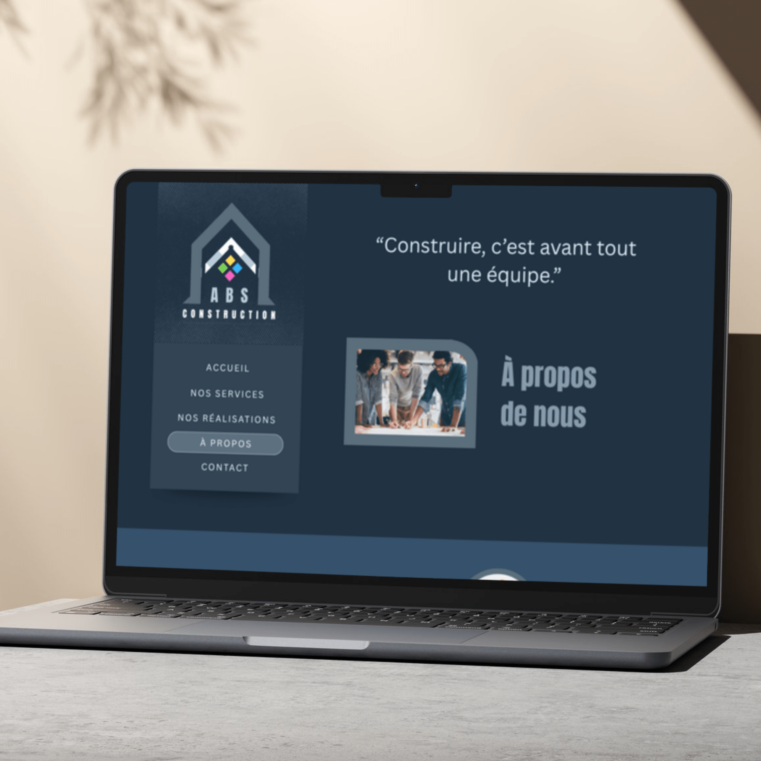 CANVA Site web ABS Construction