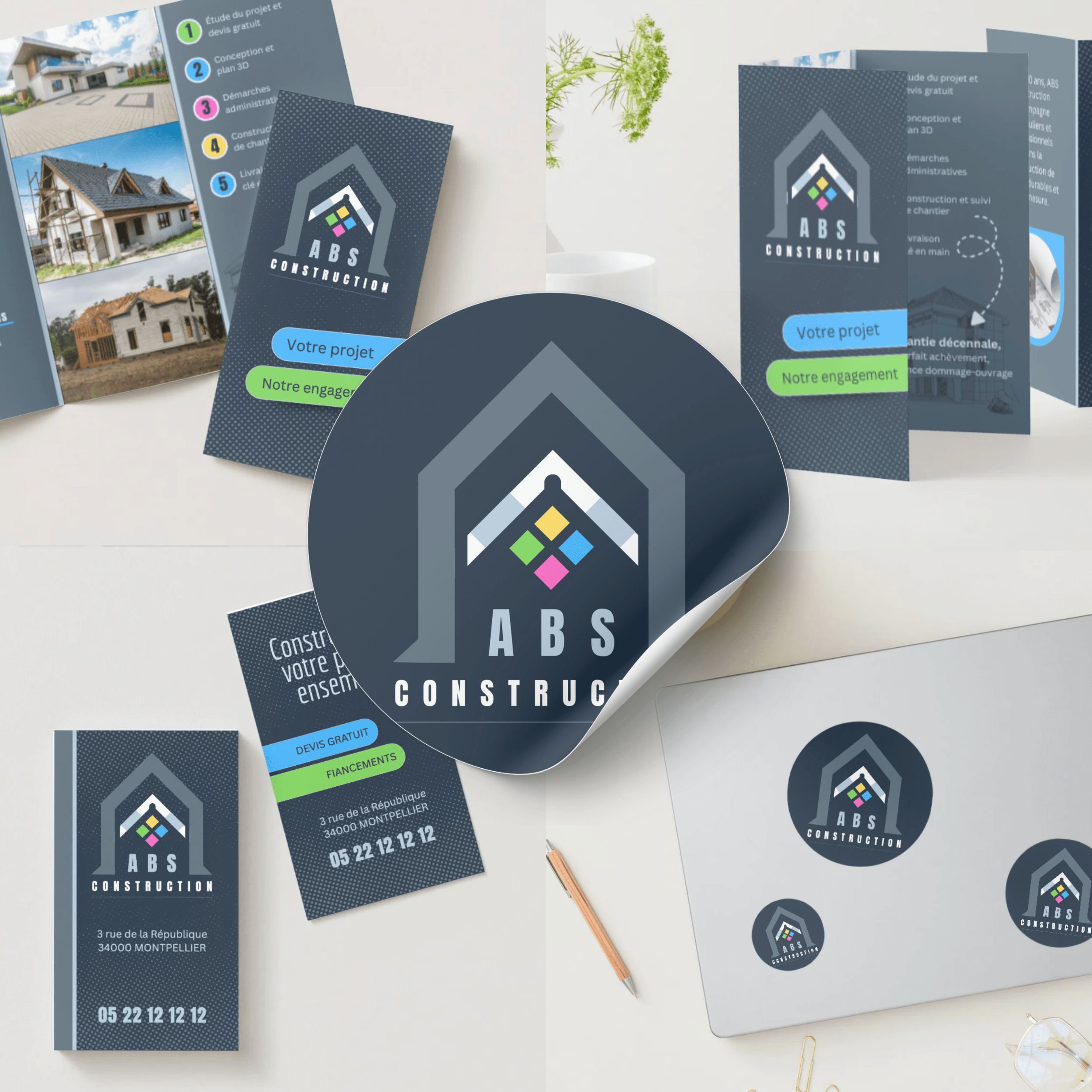 CANVA Identité visuelle ABS Construction