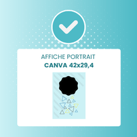 Affiche Portrait Recto/Verso 29.7x42 cm