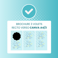 Brochure 3 volets A4/3 Recto/Verso