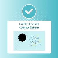Carte de visite 9x5 cm Recto/Verso