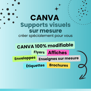 CANVA Supports visuels sur mesure