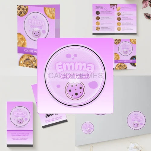 CANVA Emma Cookies CLASSIC / Purple 4 modèles CANVA