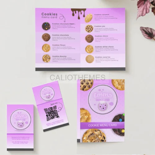 CANVA Emma Cookies 4 modèles CANVA