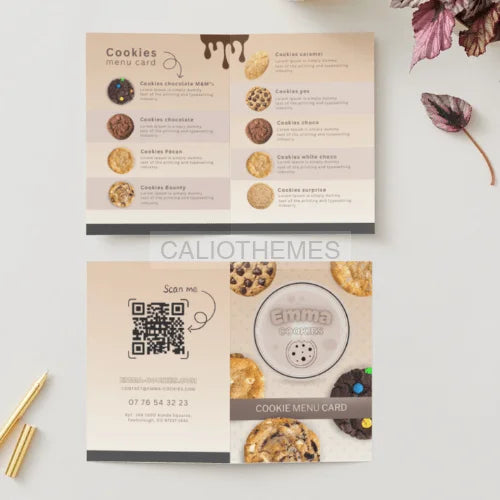 CANVA Emma Cookies 4 modèles CANVA