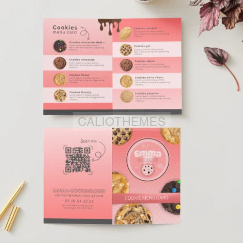 CANVA Emma Cookies 4 modèles CANVA
