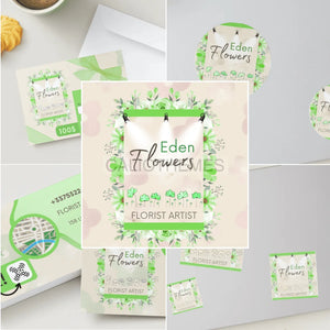 CANVA Eden Flowers Licence classique - 9.90€ / Vert 5 fichiers CANVA
