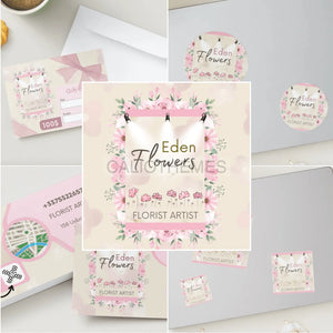 CANVA Eden Flowers Licence classique - 9.90€ / Rose 5 fichiers CANVA