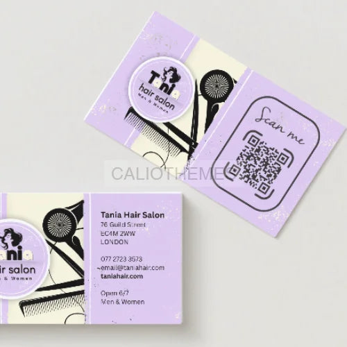 CANVA Tania Hair Salon 4 modèles CANVA