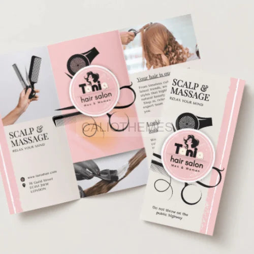 CANVA Tania Hair Salon 4 modèles CANVA