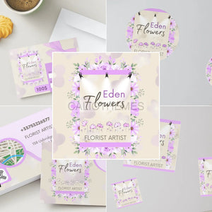 CANVA Eden Flowers Licence classique - 9.90€ / Violet 5 fichiers CANVA
